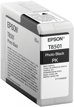 T8501 Photo Black UltraChrome HD ink 80ml, C13T850100
